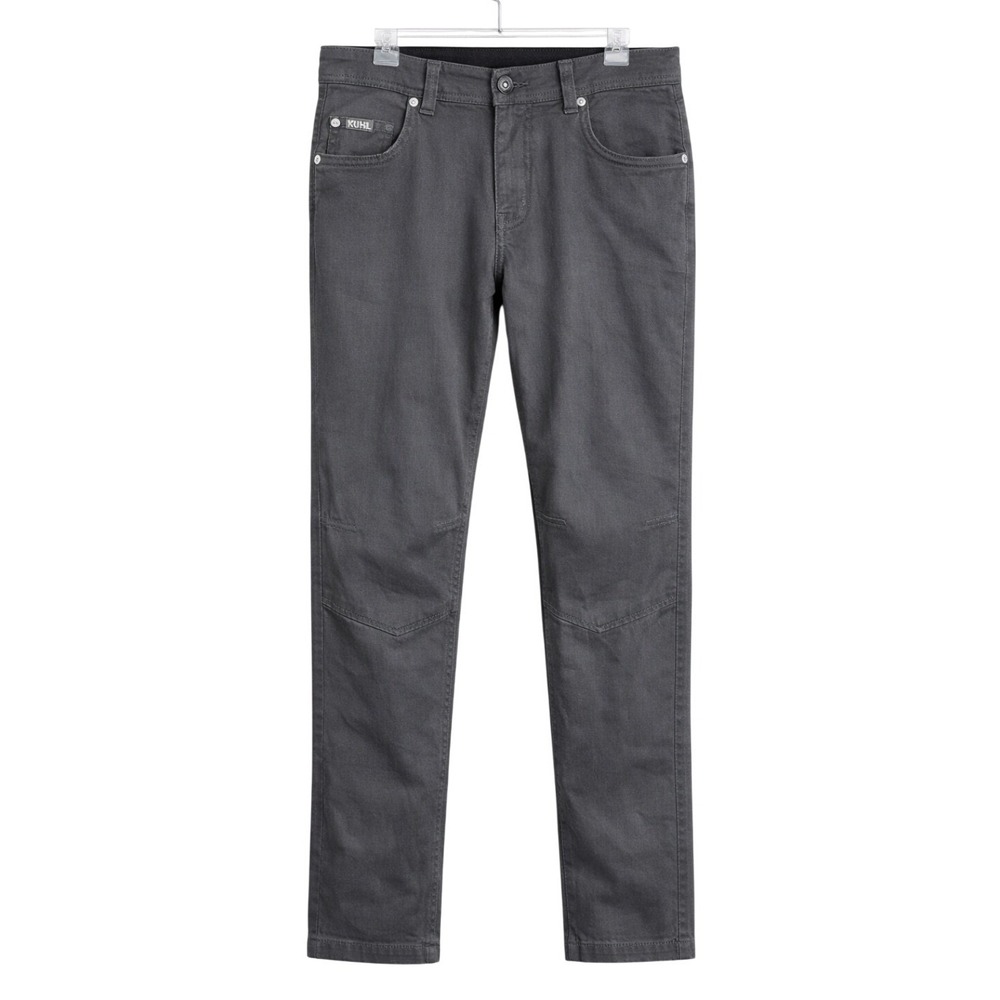KUHL Charcoal Gray 34x30 Pants Vintage Patina Dye Granola Outdoor Hiking Utility